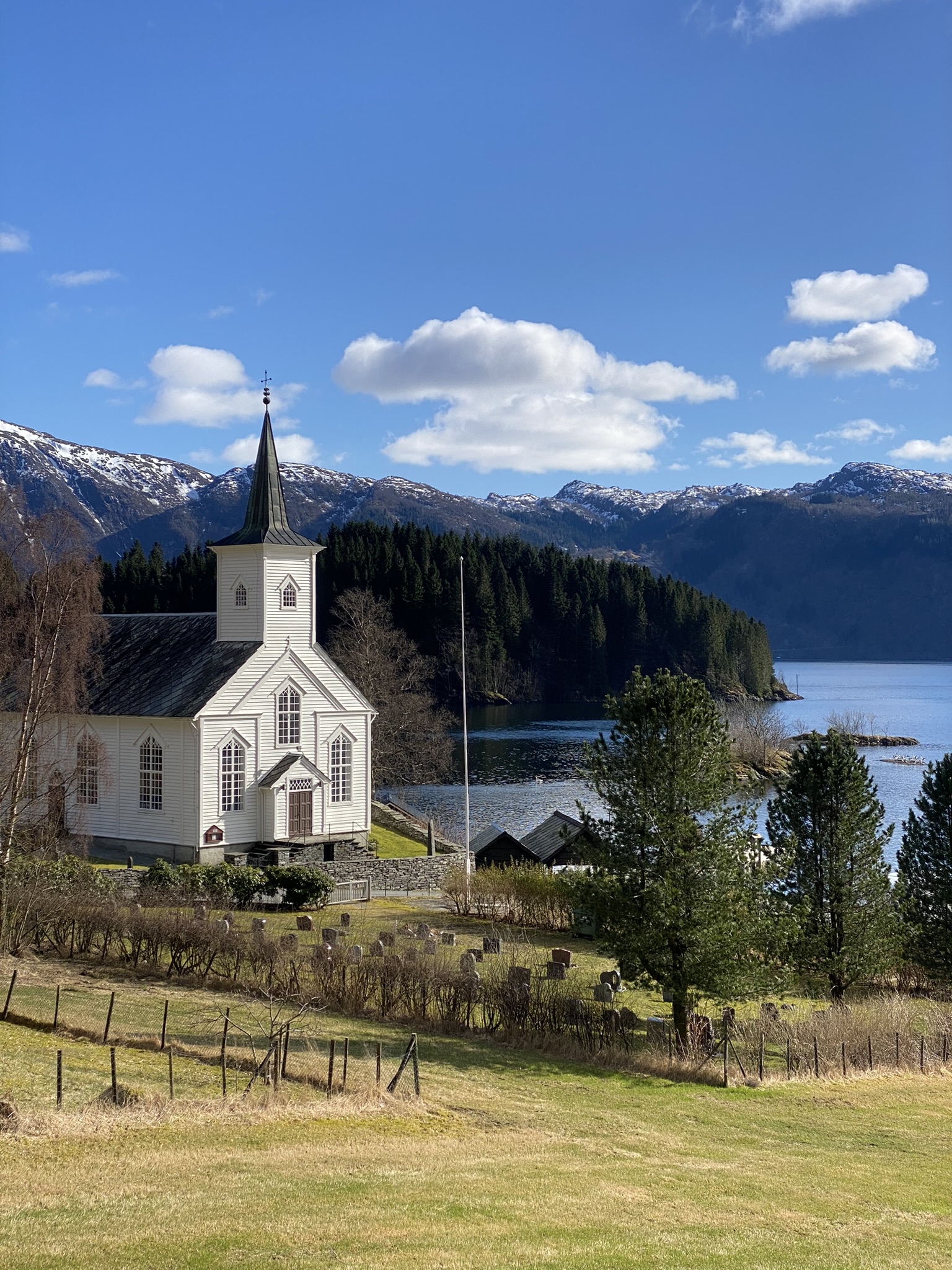 Church by the lake